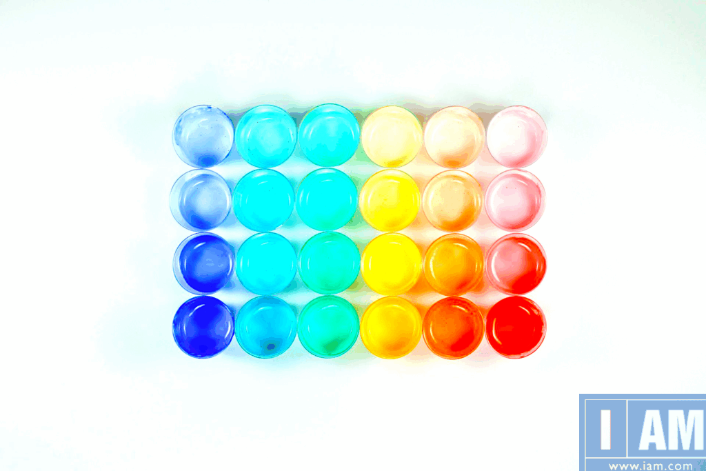 Art colors in jars