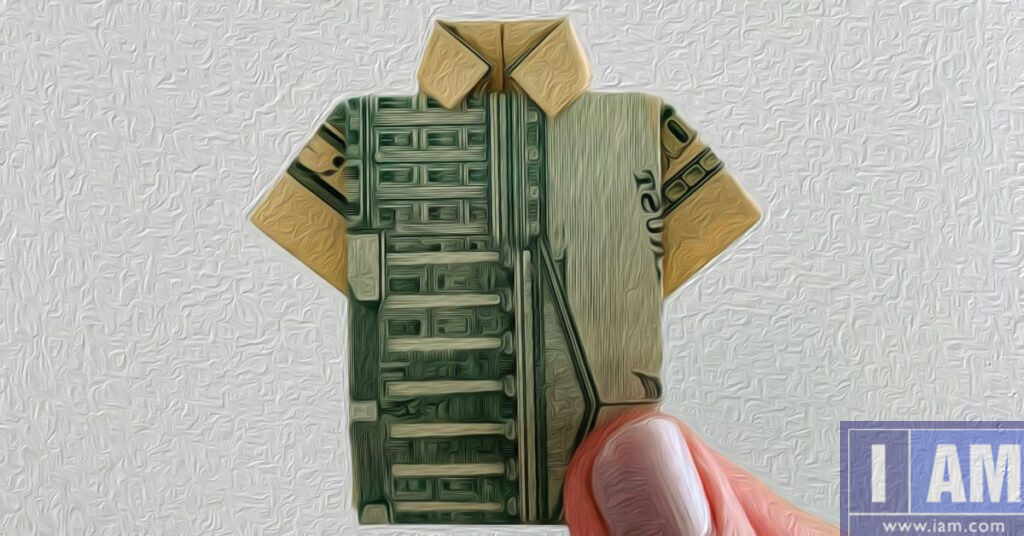 Dollar bill oragami