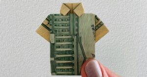Dollar bill oragami