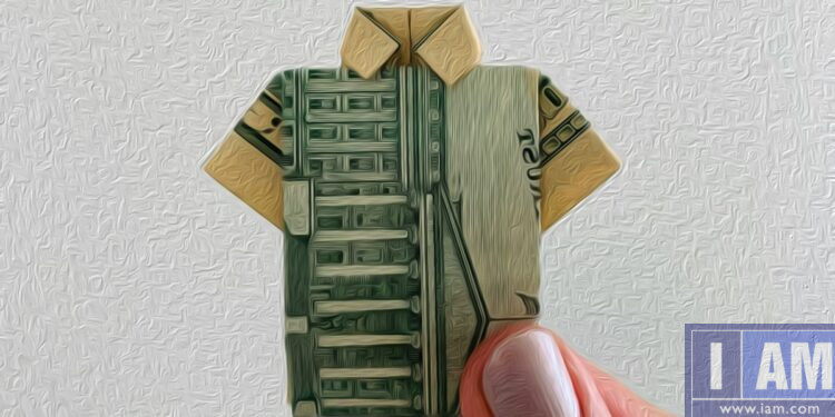 Dollar bill oragami