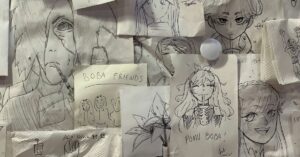 A Bunch of Drawings on papers