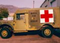 Red cross truck