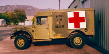 Red cross truck