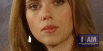 Scarlett Johansson at the Captain America: The Winter Soldier press conference (2014)